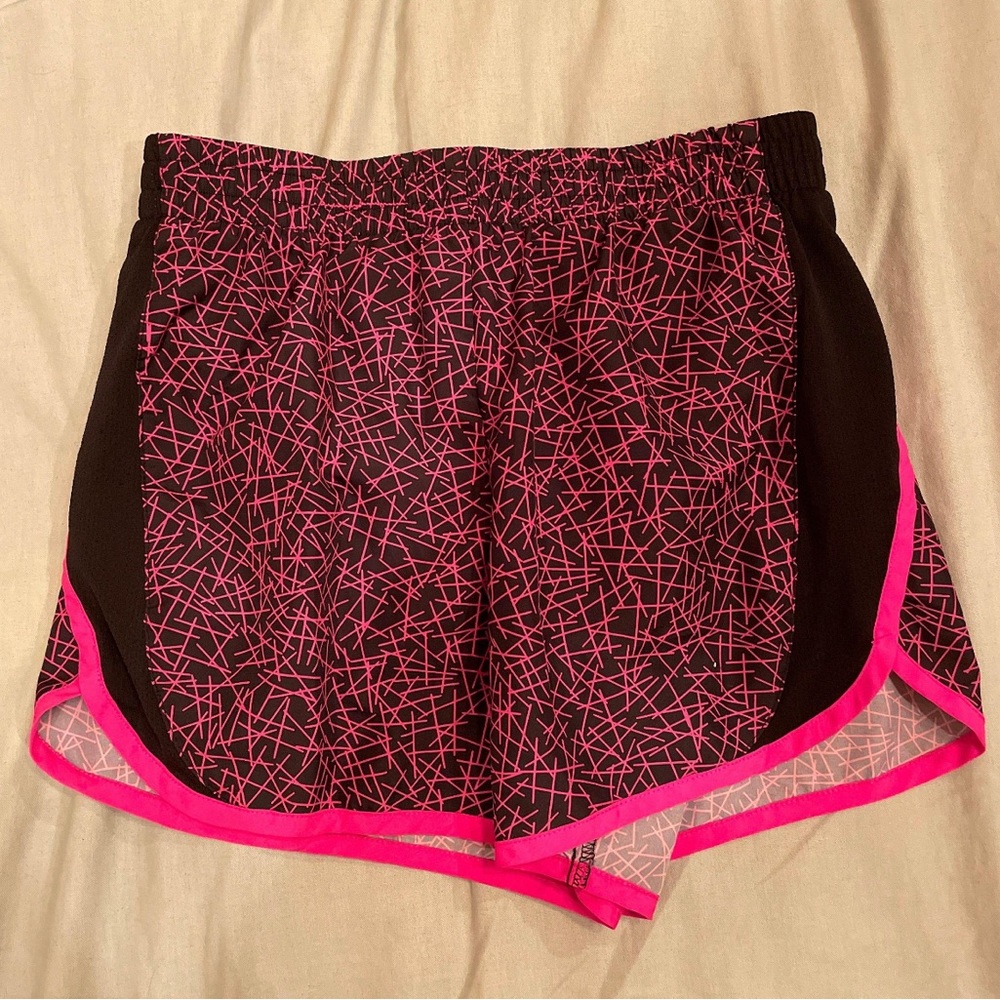 Pink and Black Athletic Shorts